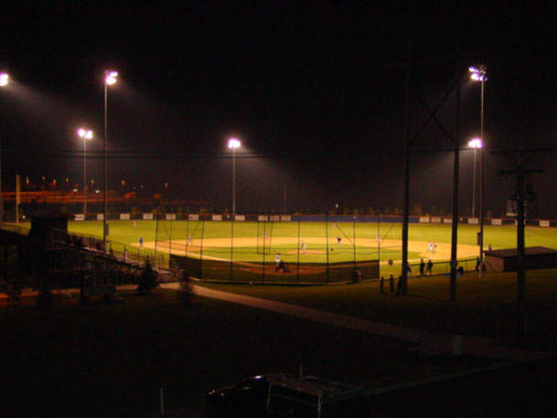 The Ballpark at night